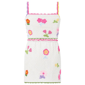 DAISETTE CROCHET TOP AND SKIRT SET (PREORDER) - MARLO