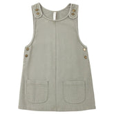 DARK SAGE ODETTE OVERALL DRESS - RYLEE + CRU - DRESSES