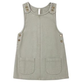 DARK SAGE ODETTE OVERALL DRESS - RYLEE + CRU - DRESSES