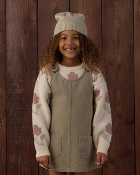DARK SAGE ODETTE OVERALL DRESS - RYLEE + CRU - DRESSES