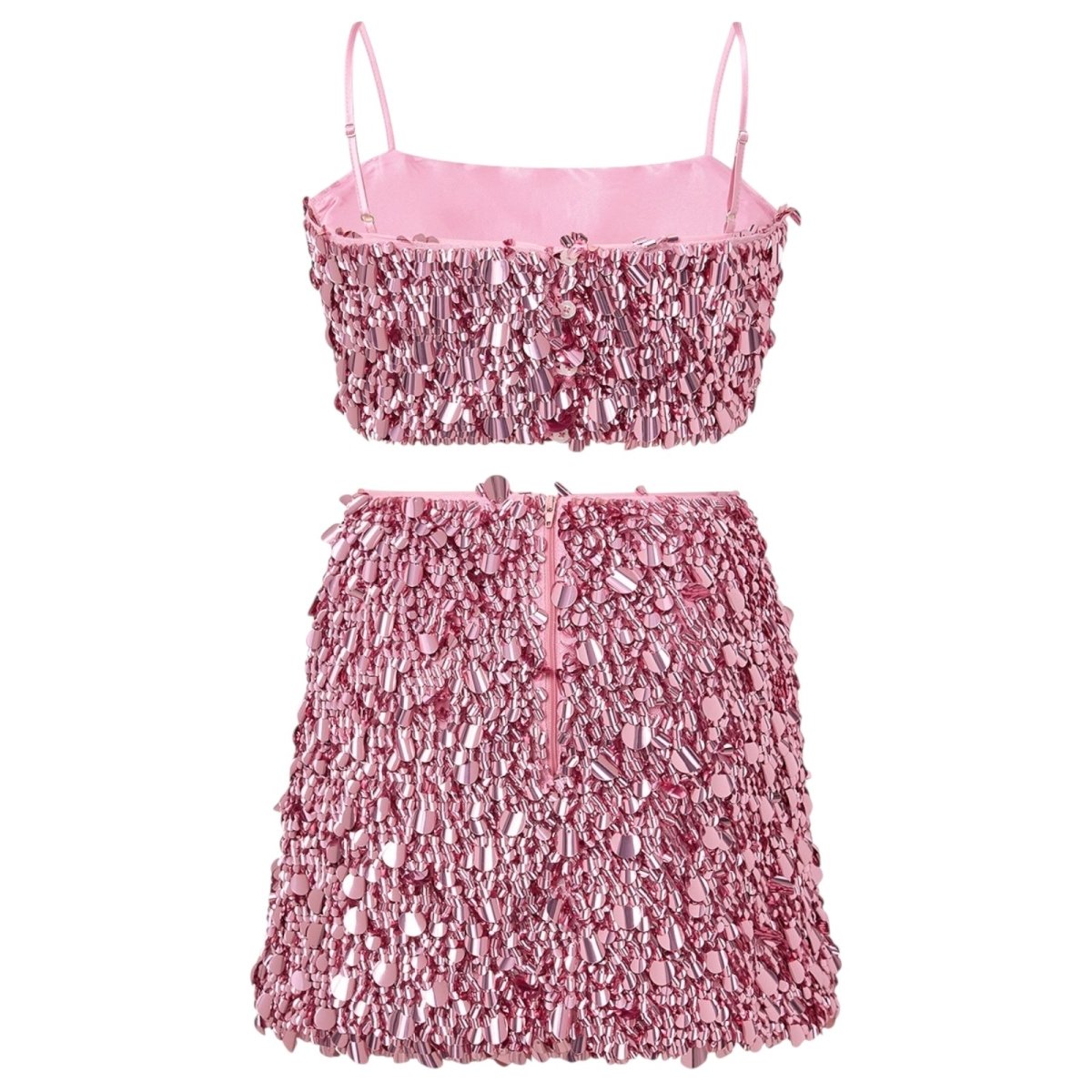 DAVINA SEQUIN TOP AND SKIRT SET (PREORDER) - MARLO