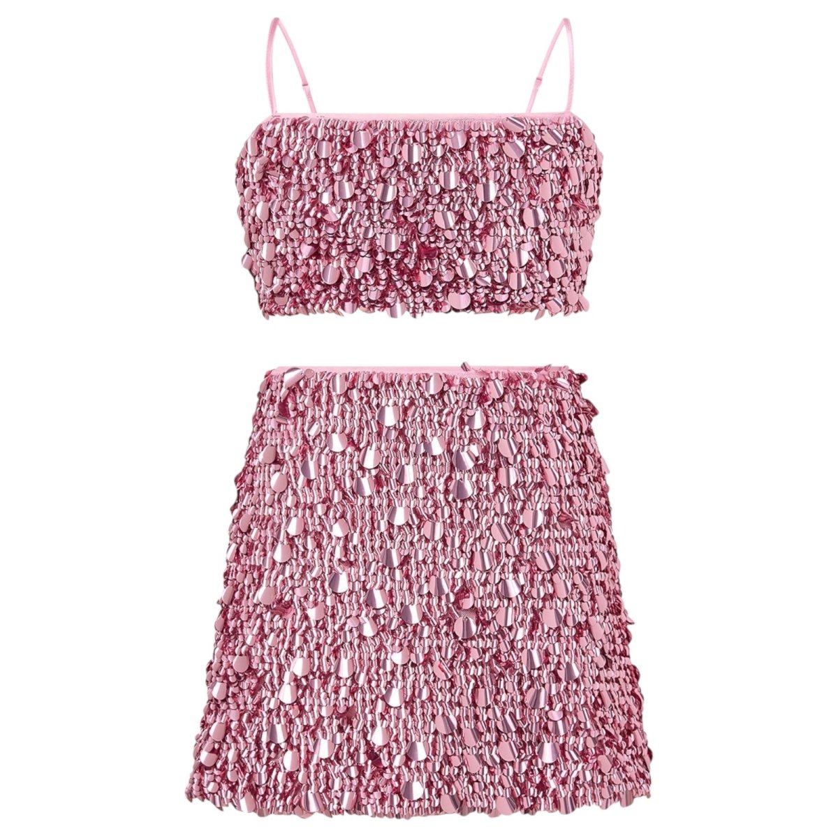 DAVINA SEQUIN TOP AND SKIRT SET (PREORDER) - MARLO
