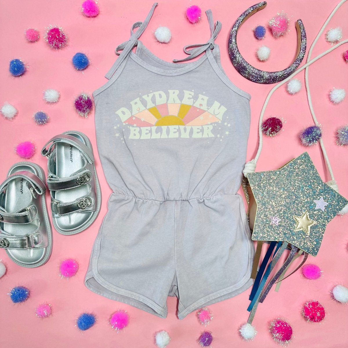 DAYDREAM BELIEVER ROMPER - TINY WHALES