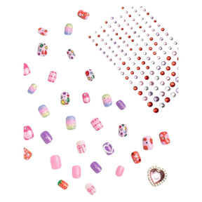 DAYS OF THE WEEK PRESS ON NAILS KIT - HEARTFELT - MAKEUP