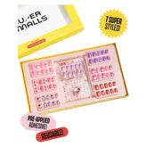DAYS OF THE WEEK PRESS ON NAILS KIT - HEARTFELT - MAKEUP