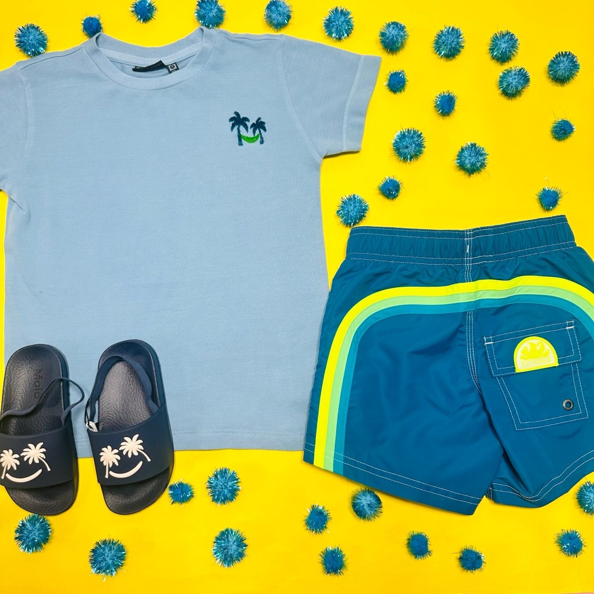 DEEP ELASTIC SWIM TRUNKS - SUNDEK KIDS