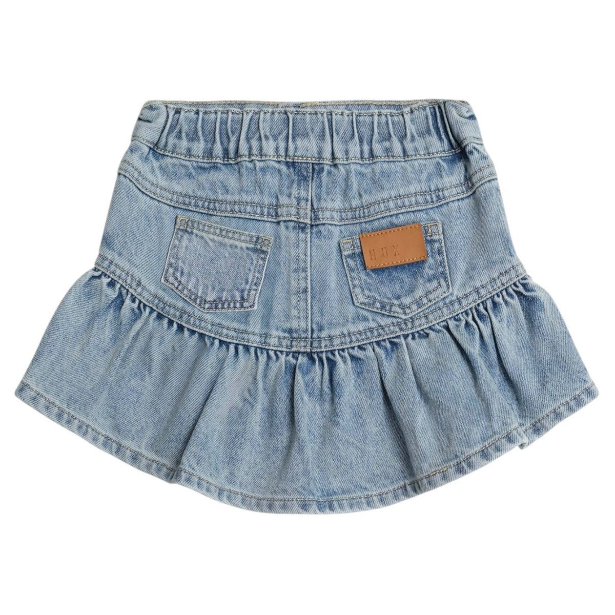 DENIM FRILL SKIRT (PREORDER) - HUXBABY