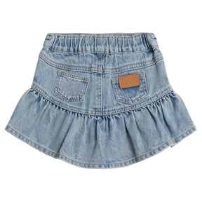 DENIM FRILL SKIRT (PREORDER) - HUXBABY