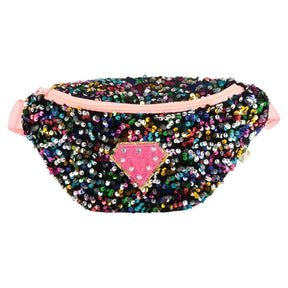 DIAMOND SEQUIN FANNY PACK (PREORDER) - BILLIEBLUSH