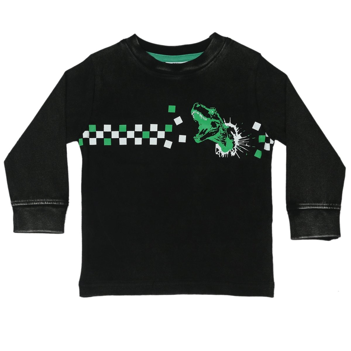 DINO CHECK LONG SLEEVE TSHIRT (PREORDER) - LONG SLEEVE TOPS