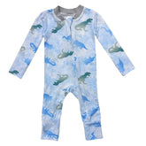 DINO WORLD ZIP FOOTIE - ESME - FOOTIES