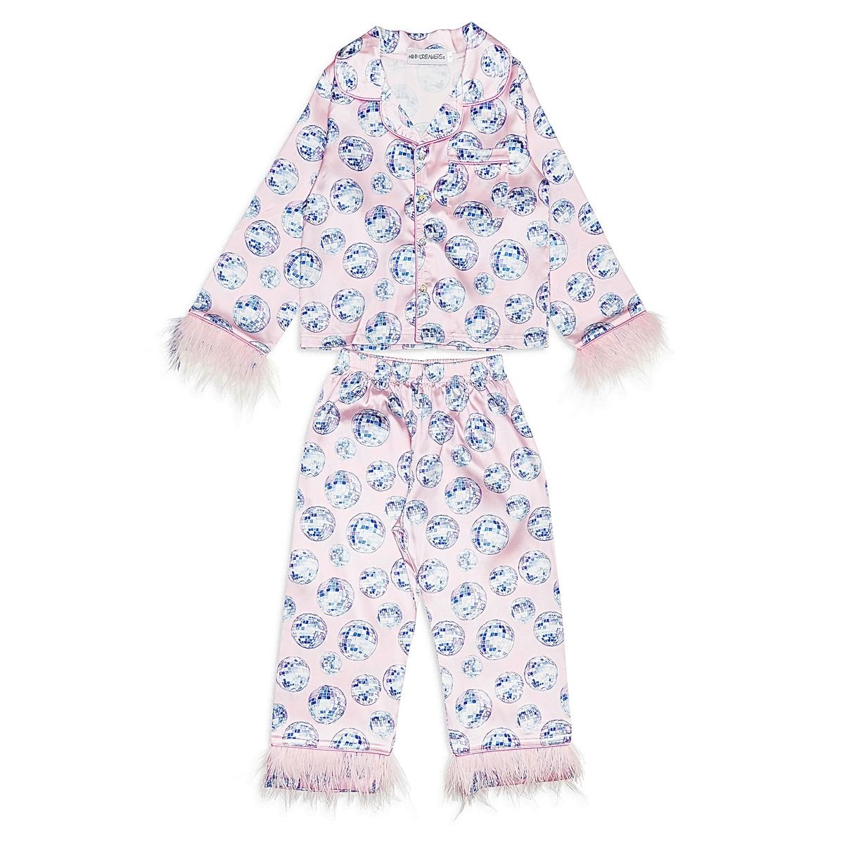 DISCO BALL SILKY SET W/ FEATHERS - MINI DREAMERS - SET