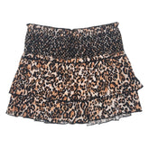 DOMINIQUE LEOPARD SKORT - SKIRTS