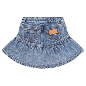 DREAMY DENIM SKIRT (PREORDER) - HUXBABY