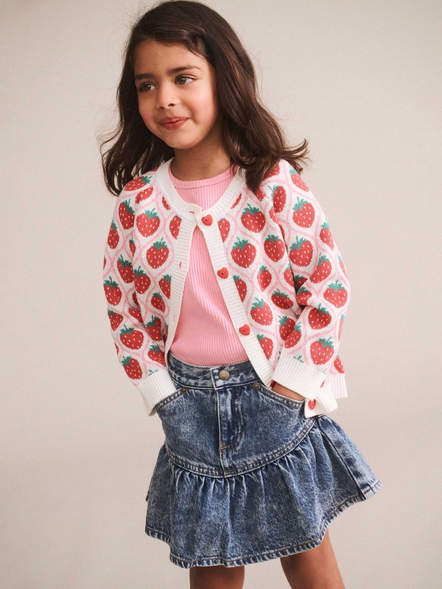 DREAMY DENIM SKIRT (PREORDER) - HUXBABY - SKIRTS