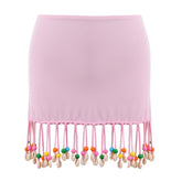 DYLAN BEADED FRINGE SKIRT - NESSI BYRD