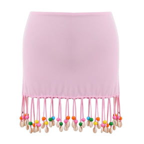 DYLAN BEADED FRINGE SKIRT - NESSI BYRD
