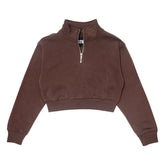 DYLAN CHOCOLATE ZIP SWEATSHIRT - KATIE J NEW YORK