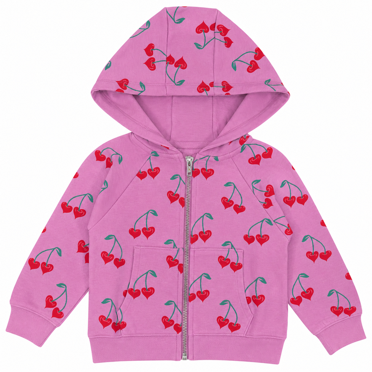 CHERRY SWEETHEART ZIP UP HOODIE