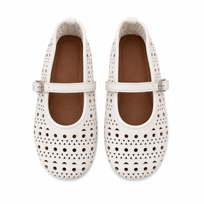 LILY EYELET FLATS