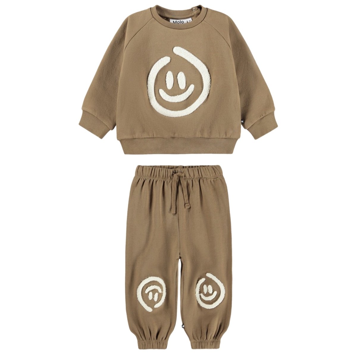 ELMWOOD SMILEY DISC SWEATSHIRT AND SIMON SWEATPANTS (PREORDER) - MOLO - SET