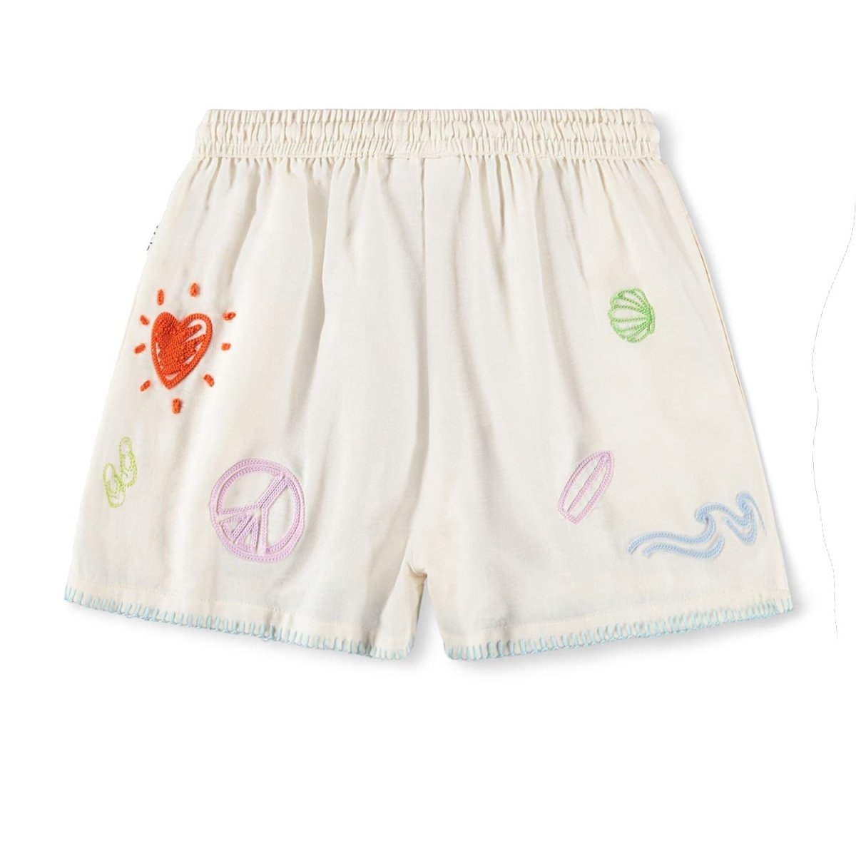 EMBROIDERED DOODLES ANNABELLA SHORTS (PREORDER) - MOLO