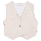 EMBROIDERED HEART VEST - VESTS