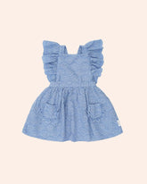 EMBROIDERED HEARTS FRILL DRESS  (PREORDER) - DRESSES