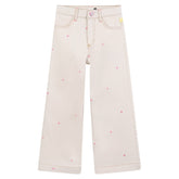 EMBROIDERED HEARTS PANTS - PANTS