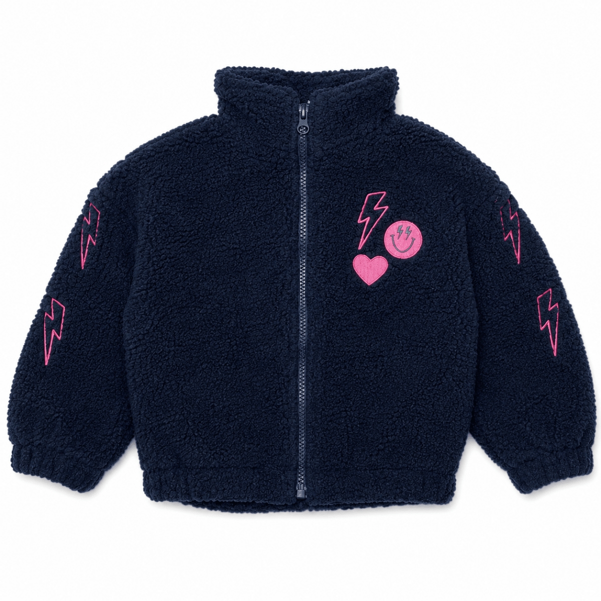 EMBROIDERED ICONS FUZZY SHERPA JACKET - CHASER KIDS