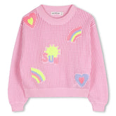EMBROIDERED KNIT ICONS SWEATER (PREORDER) - BILLIEBLUSH