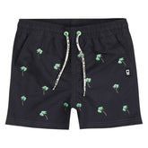 EMBROIDERED PALM TREES SWIM TRUNK (PREORDER) - SWIM TRUNKS