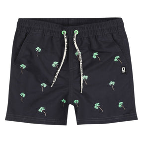 EMBROIDERED PALM TREES SWIM TRUNK (PREORDER) - SWIM TRUNKS