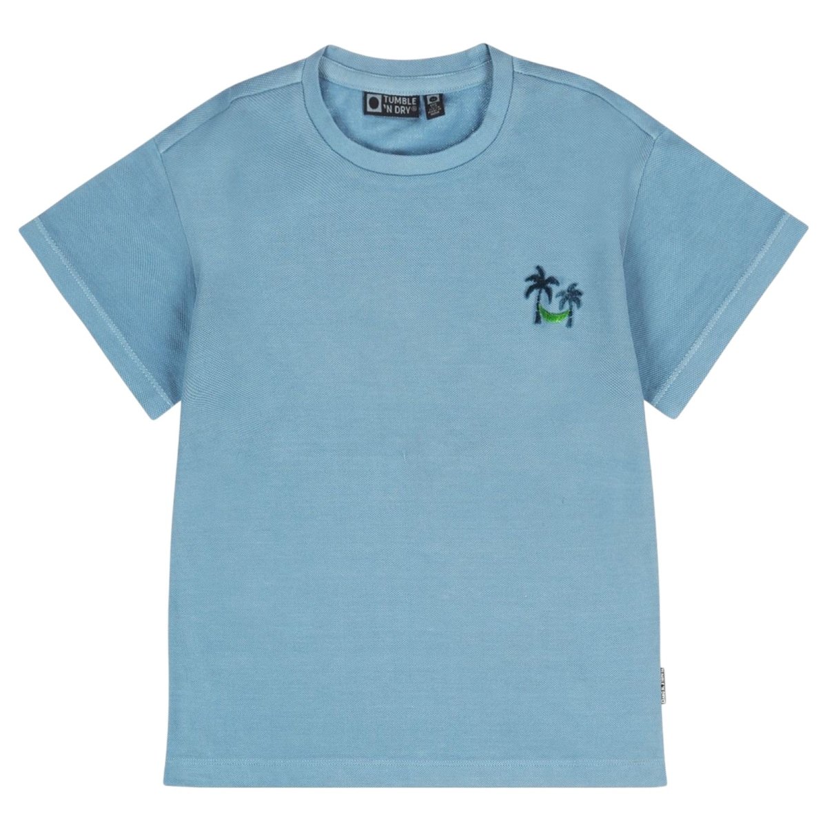 EMBROIDERED PALM TREES TSHIRT (PREORDER) - SHORT SLEEVE TOPS