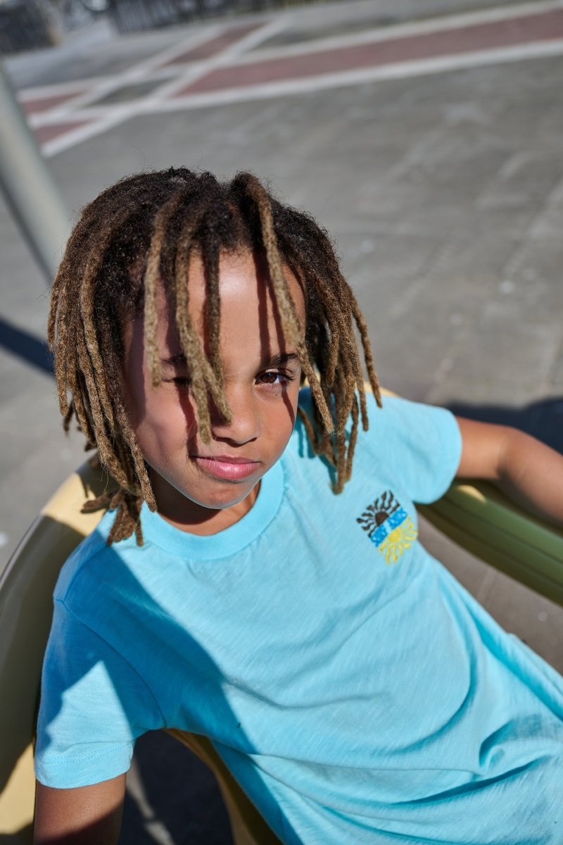 EMBROIDERED PALM TREES TSHIRT - TUMBLE 'N DRY