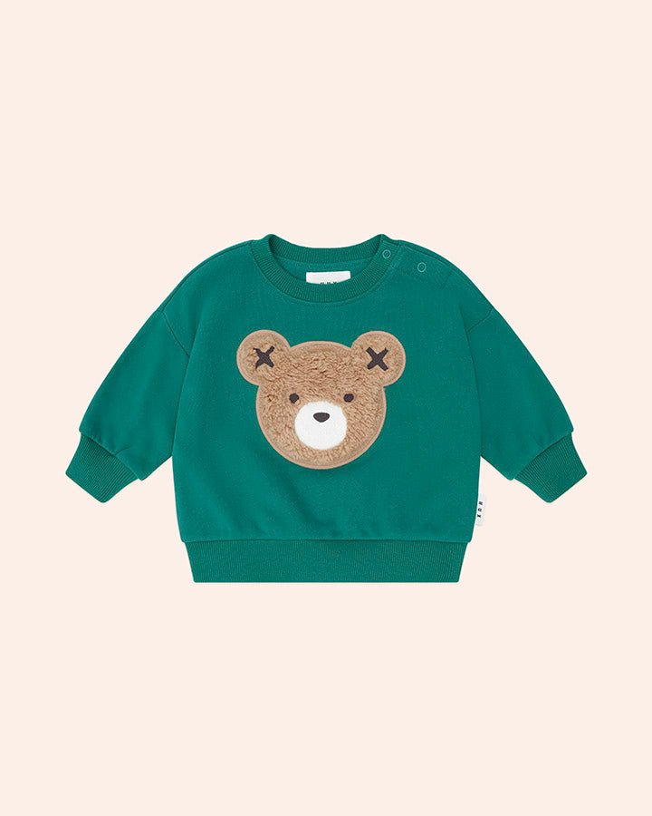 EMERALD FURRY HUXBEAR SWEATSHIRT AND SWEATPANTS SET (PREORDER) - HUXBABY