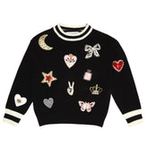 EMMA PATCH SWEATER (PREORDER) - SWEATERS