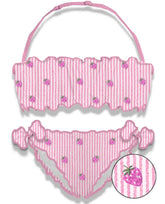 EMY SEESUCKER STRAWBERRY TWO PIECE BIKINI (PREORDER) - MC2 SAINT BARTH KIDS