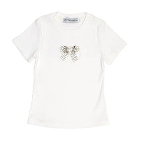 ESME CRYSTAL BOW TSHIRT - MINI DREAMERS