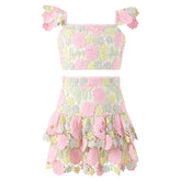ESTELLA EMBROIDERY TOP AND SKIRT SET (PREORDER) - MARLO