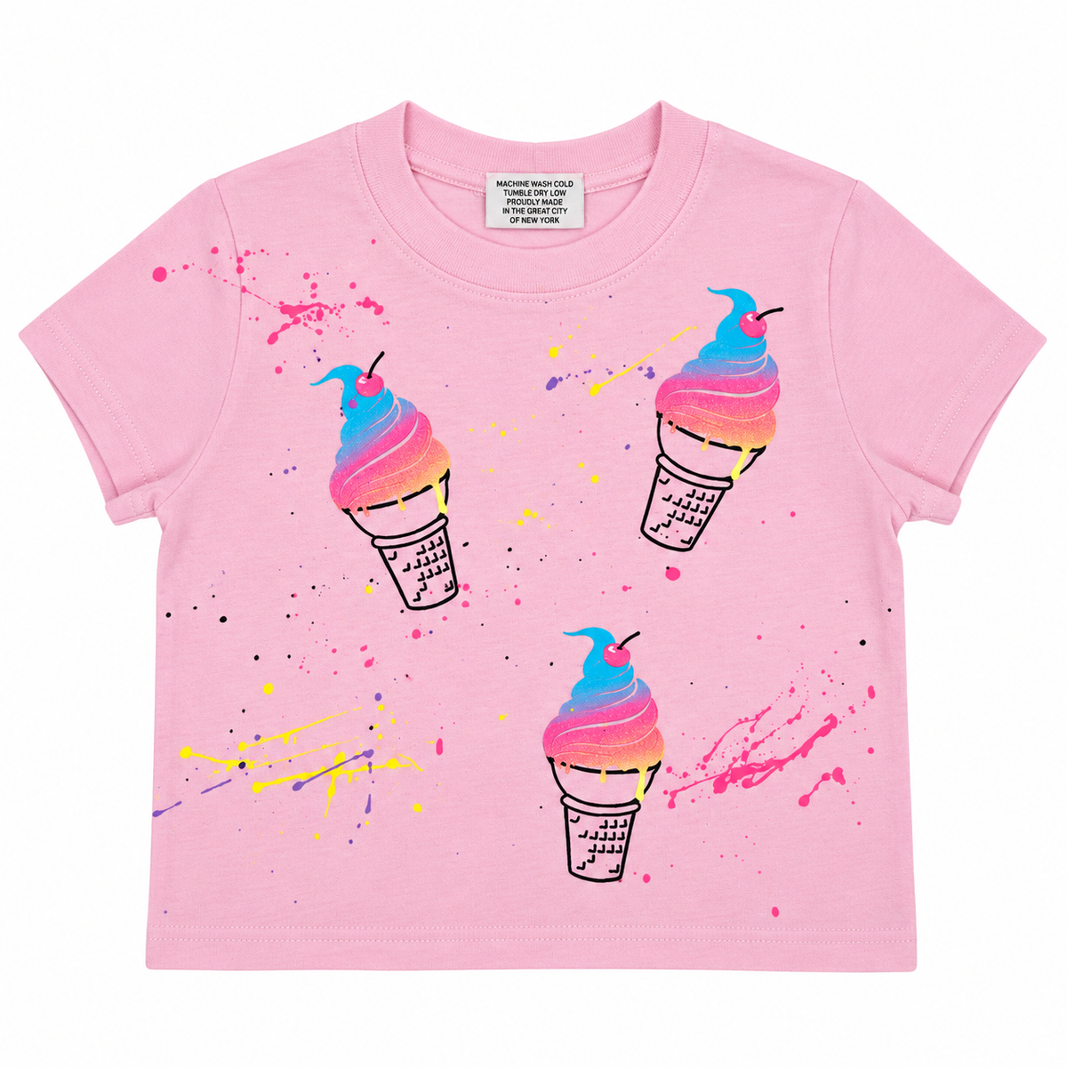 ICE CREAM SPLATTER TSHIRT