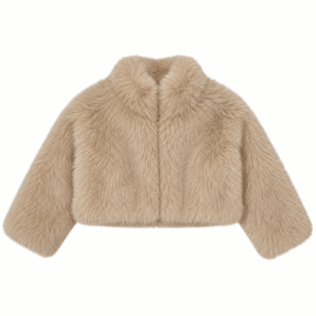 FAUX FUR CROP JACKET - PARFUM DE FIT