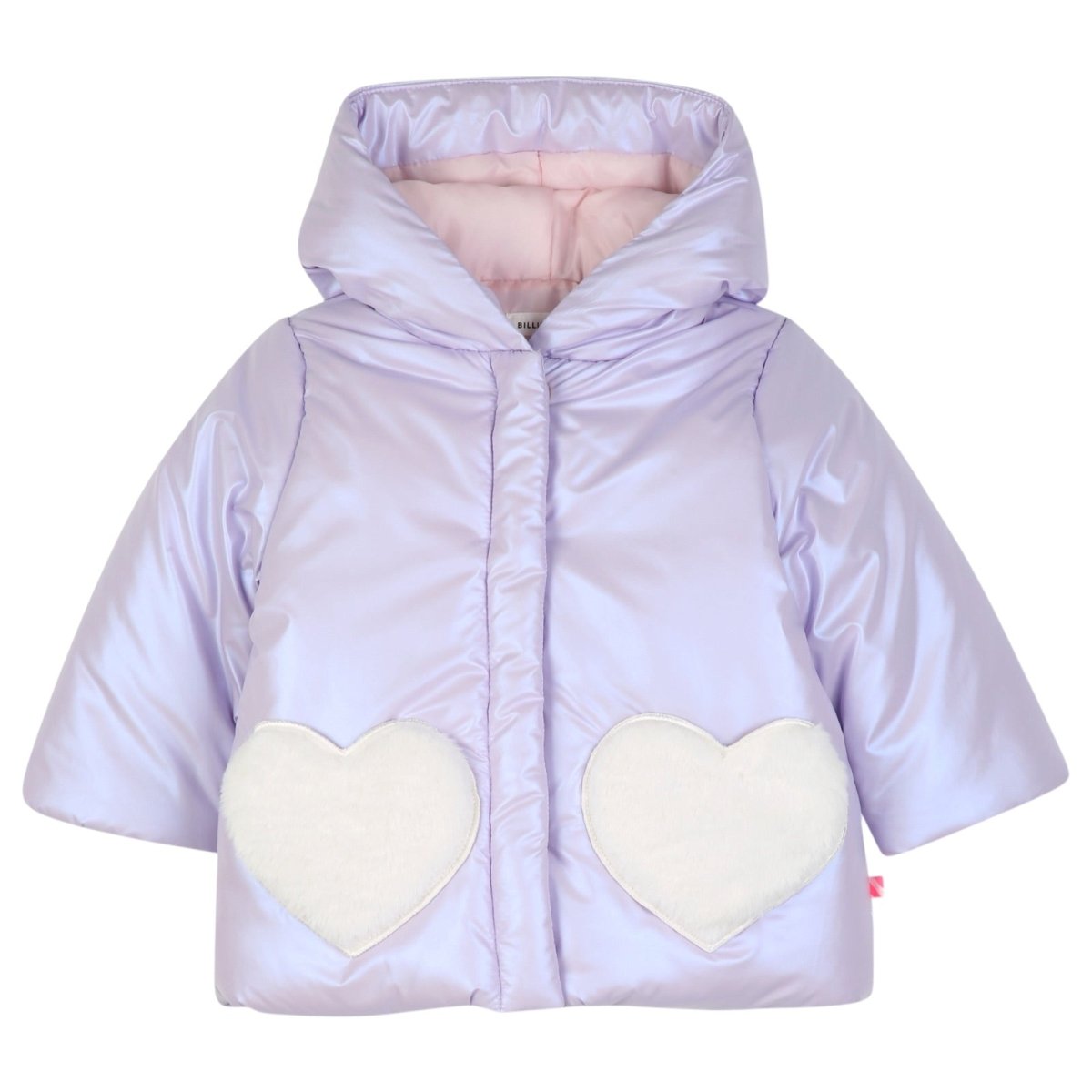 FAUX FUR HEART PUFFER JACKET (PREORDER) - BILLIEBLUSH