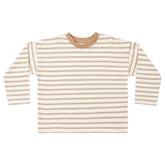FAWN STRIPE CAMDEN LONG SLEEVE TSHIRT - RYLEE + CRU - LONG SLEEVE TOPS
