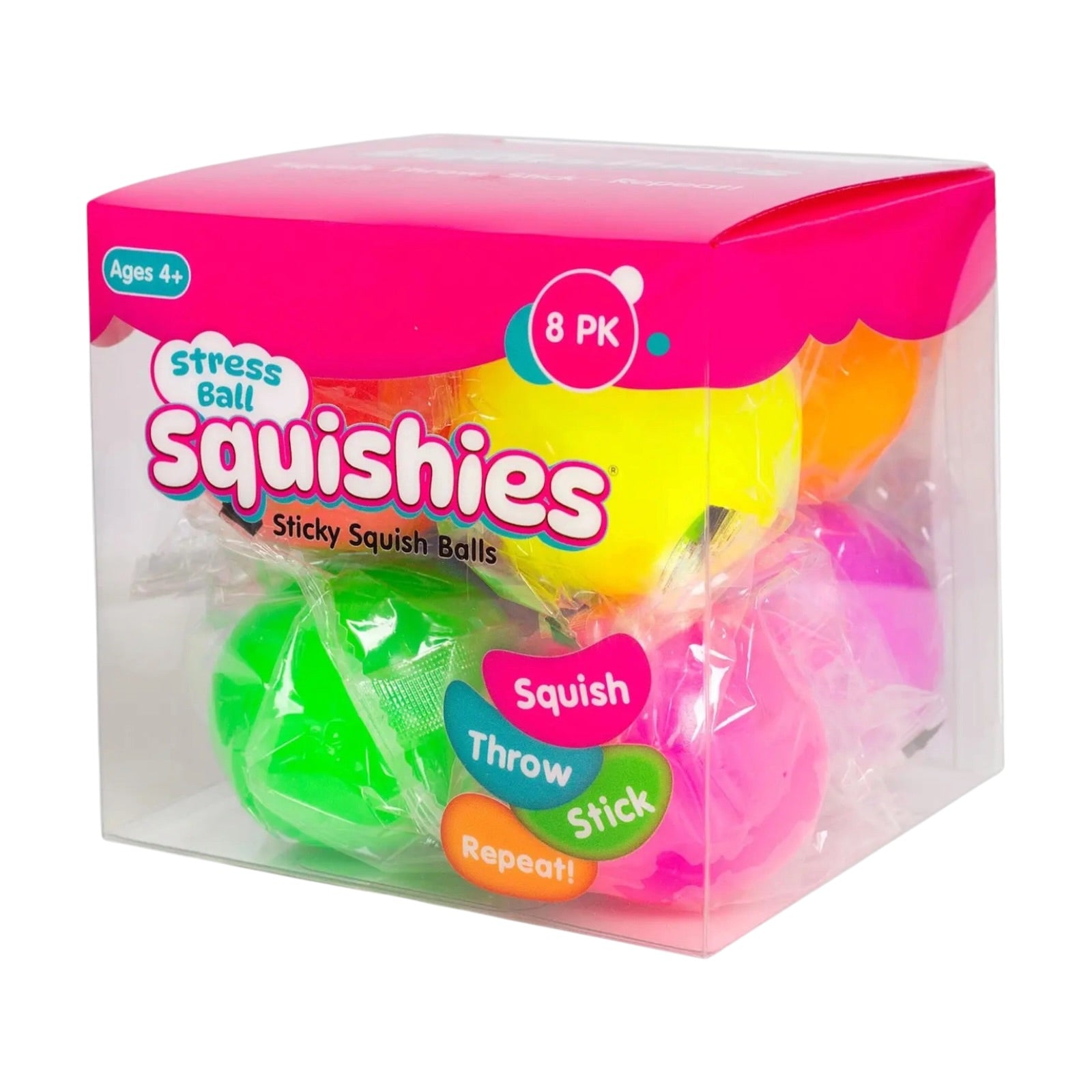 AUTHENTIC SQUISHIES® STICKY FIDGET STRESS BALLS (8 PIECES) (PREORDER)