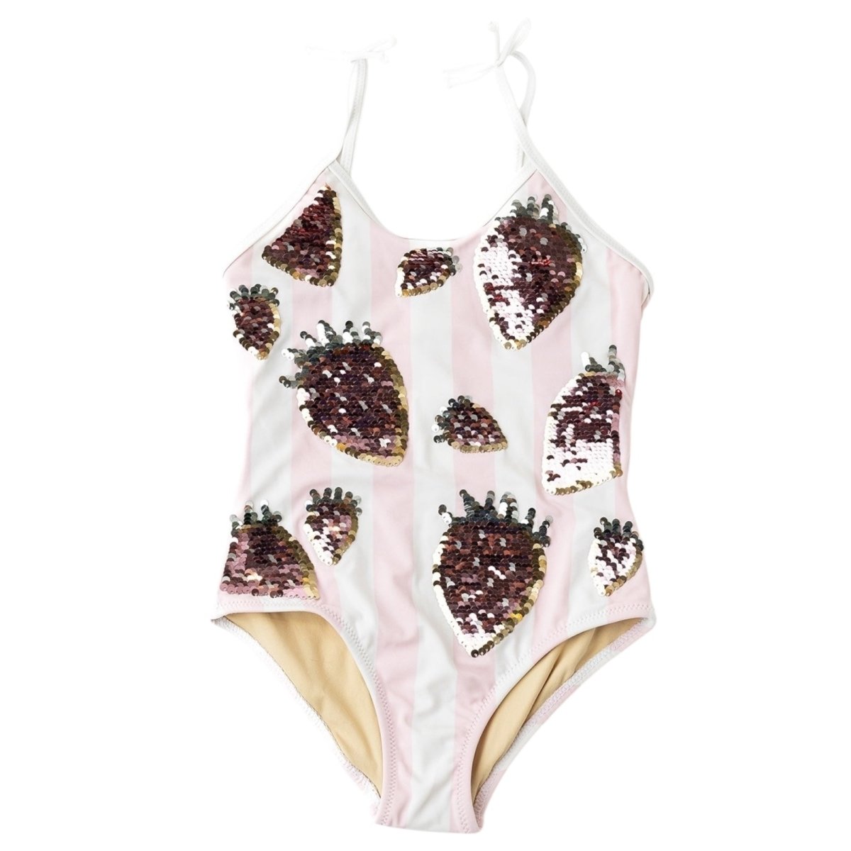 FLIP SEQUIN STRAWBERRY ONE PIECE SWIMSUIT (PREORDER) - SHADE CRITTERS