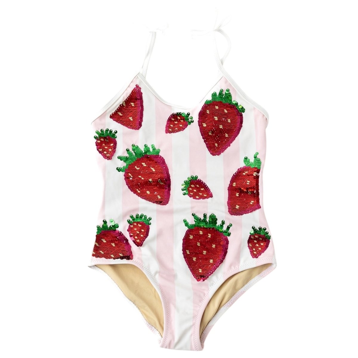 FLIP SEQUIN STRAWBERRY ONE PIECE SWIMSUIT (PREORDER) - SHADE CRITTERS
