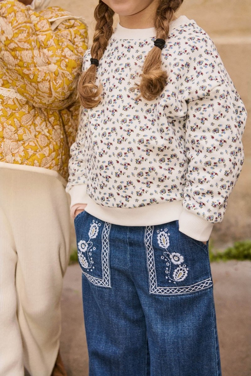 FLOFI STONE EMBROIDERED PANTS (PREORDER) - PANTS