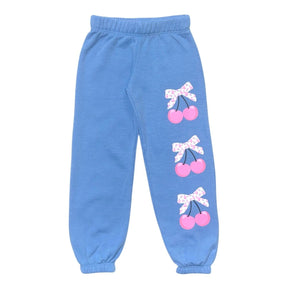 FLORAL BOW CHERRIES SWEATPANTS - SWEATPANTS