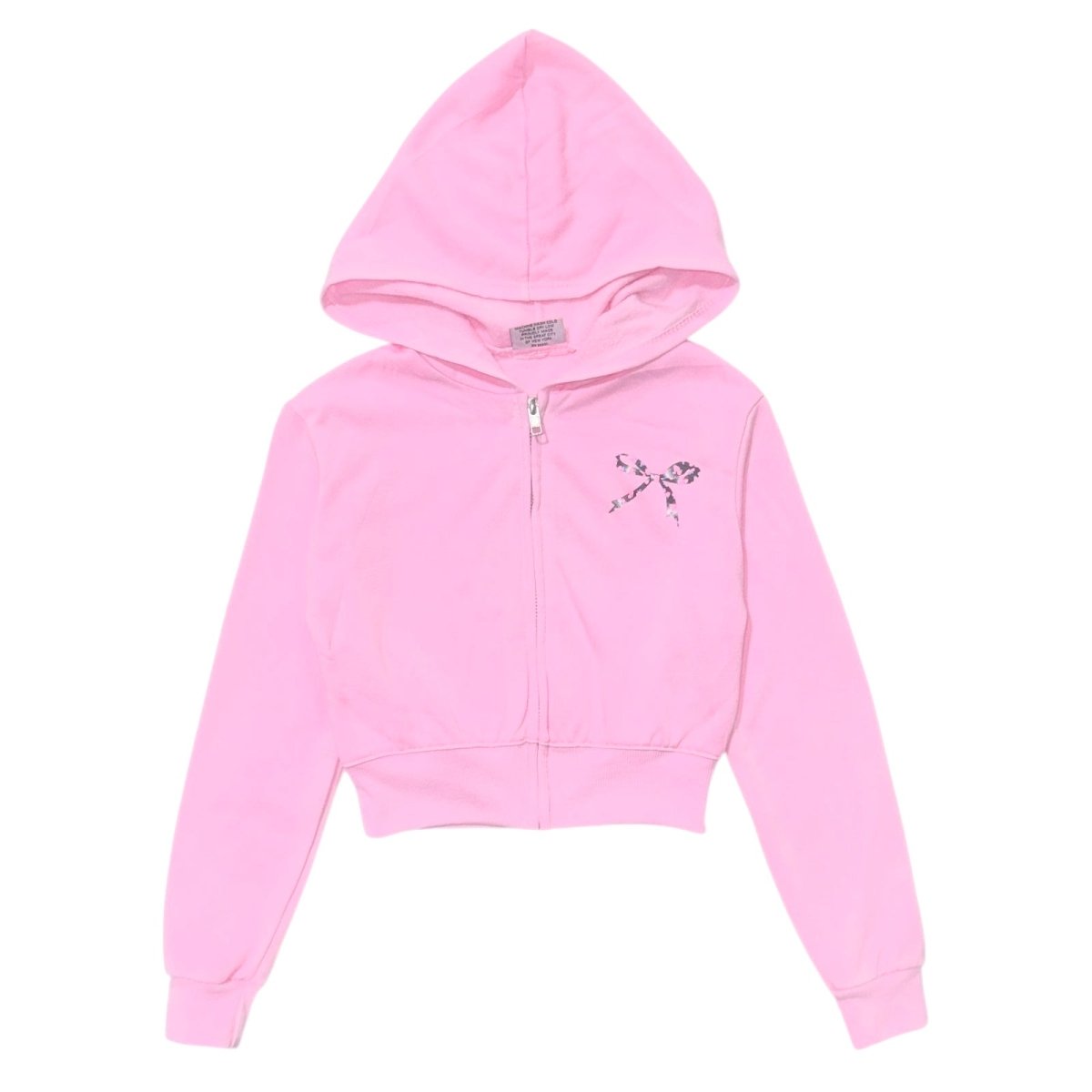 FLORAL BOW ZIP UP HOODIE - FIREHOUSE